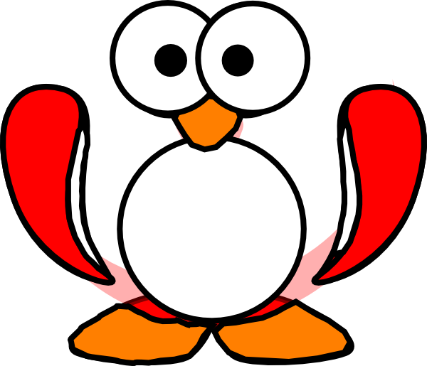 Wednesday clipart yay. Red penguin clip art