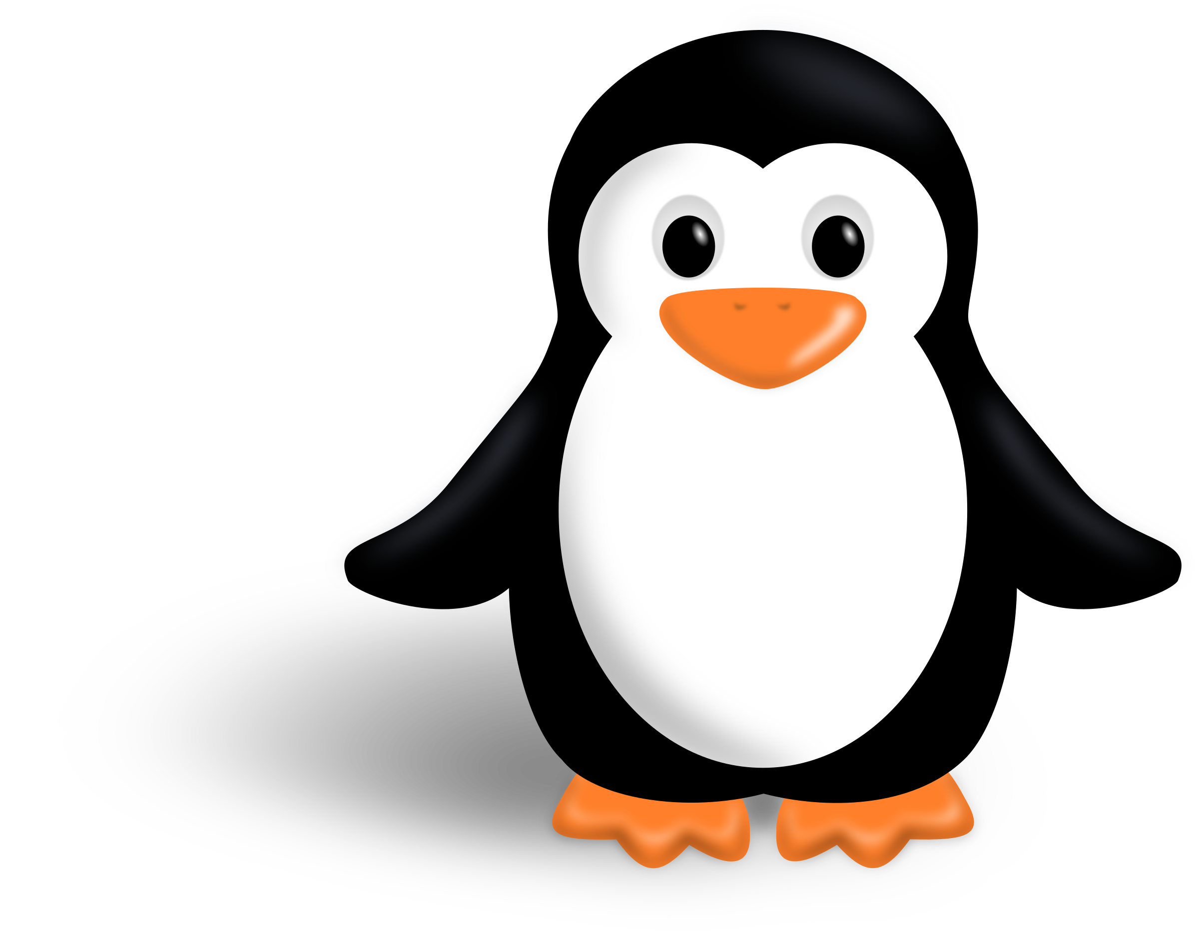 Clipart penquin pengui. Little penguin big image