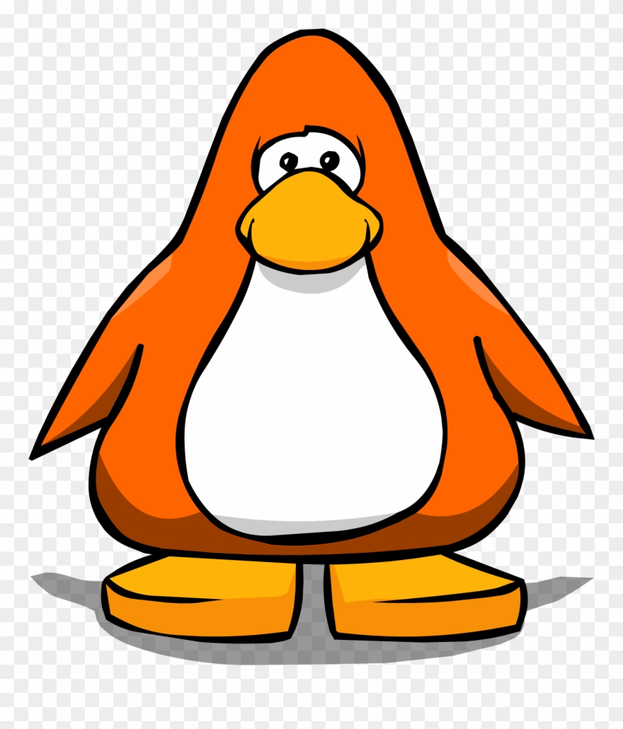 clipart penguin orange