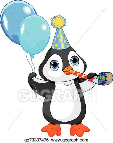 clipart penquin birthday