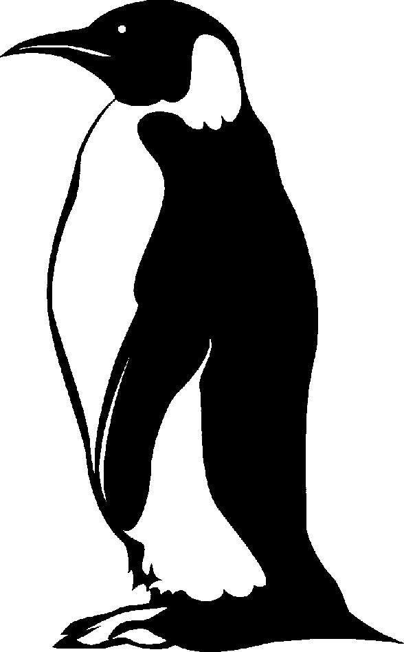 clipart penguin profile