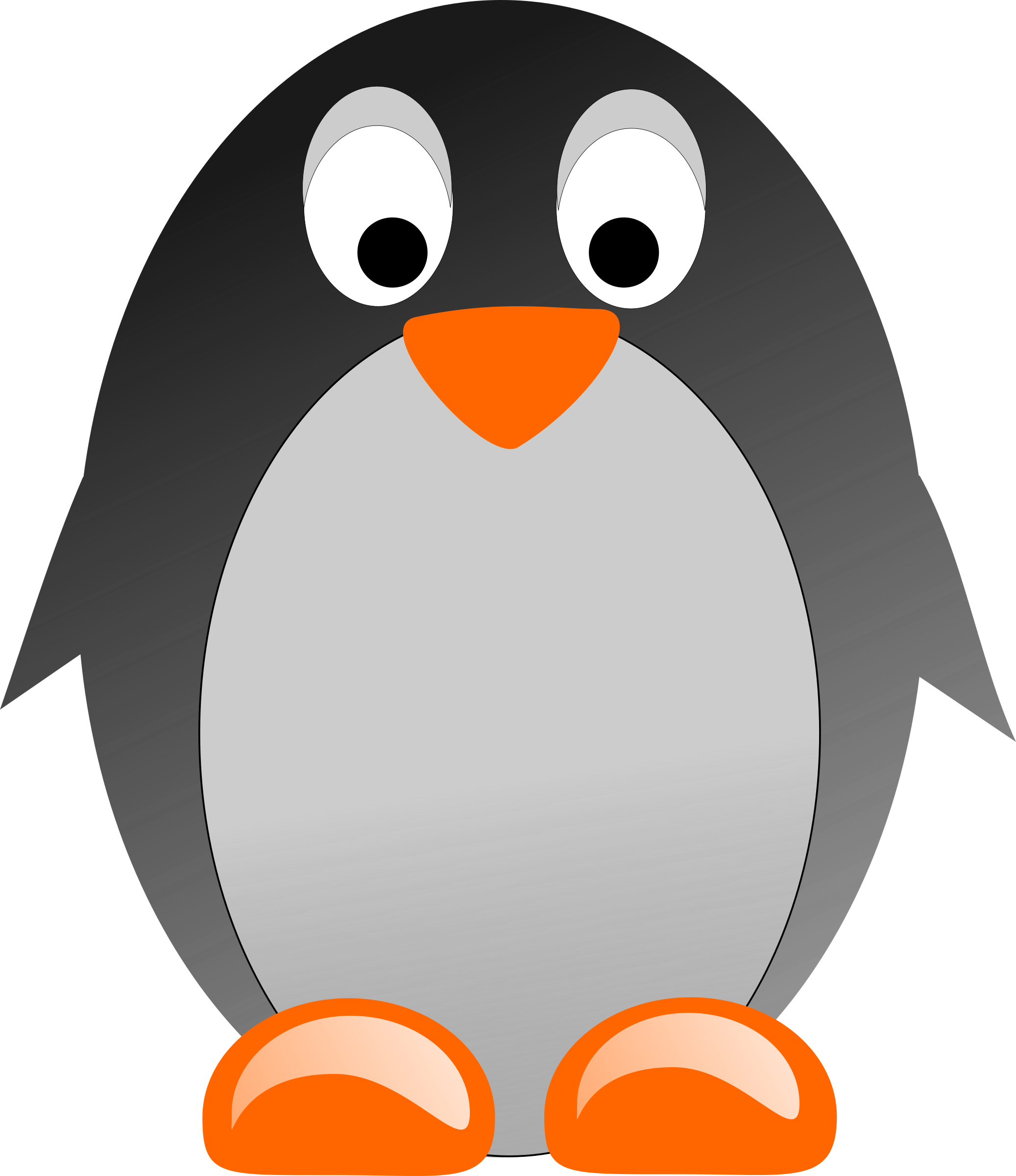 penguin clipart round