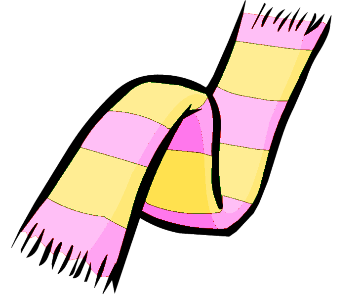 clipart penguin scarf