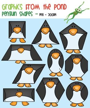 clipart penguin shape