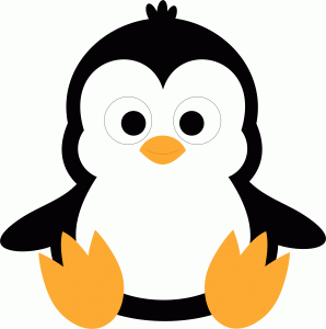 clipart penguin shape