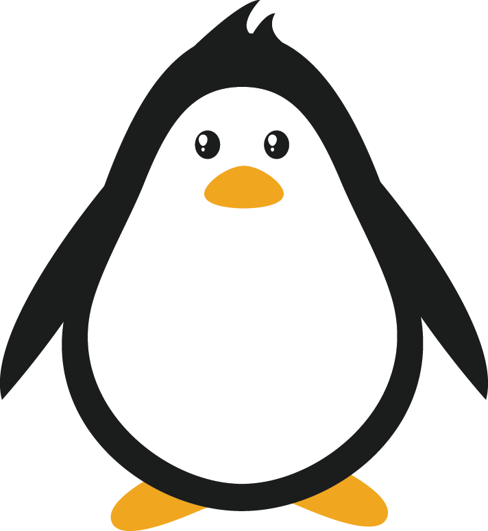 penguins clipart shape