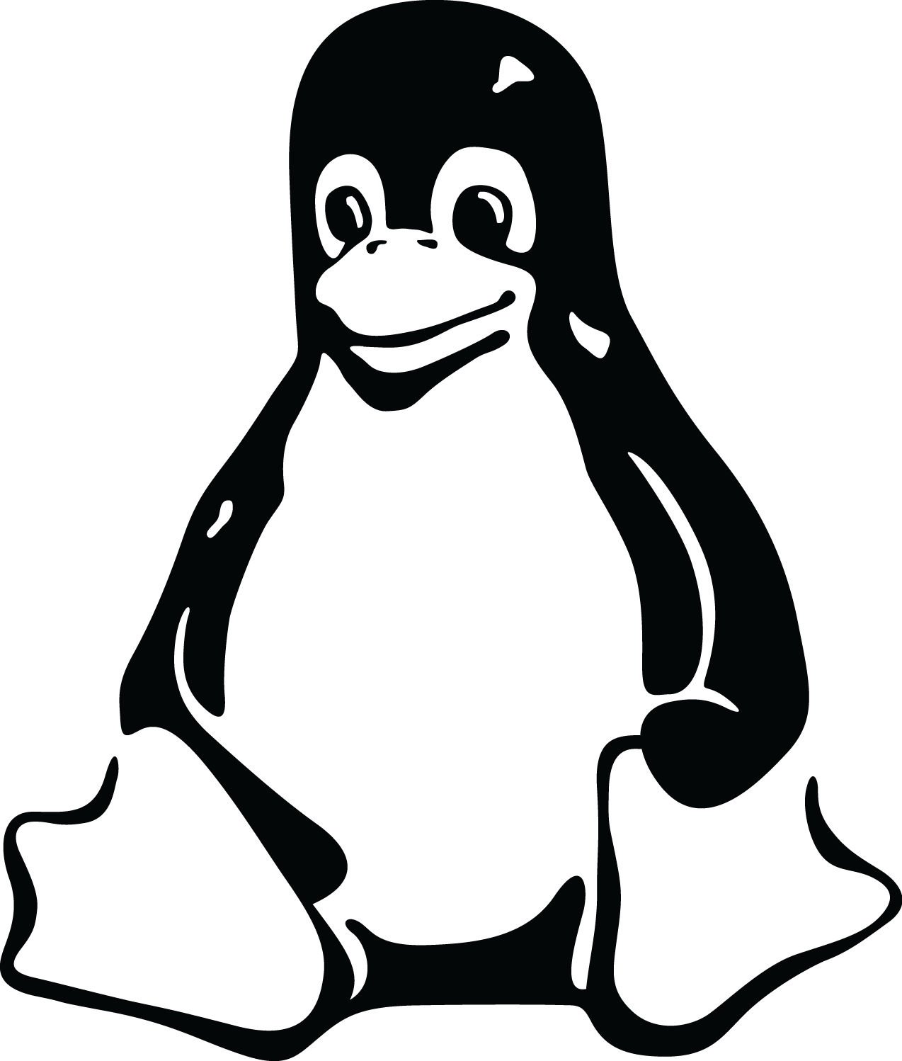 clipart penguin stencil