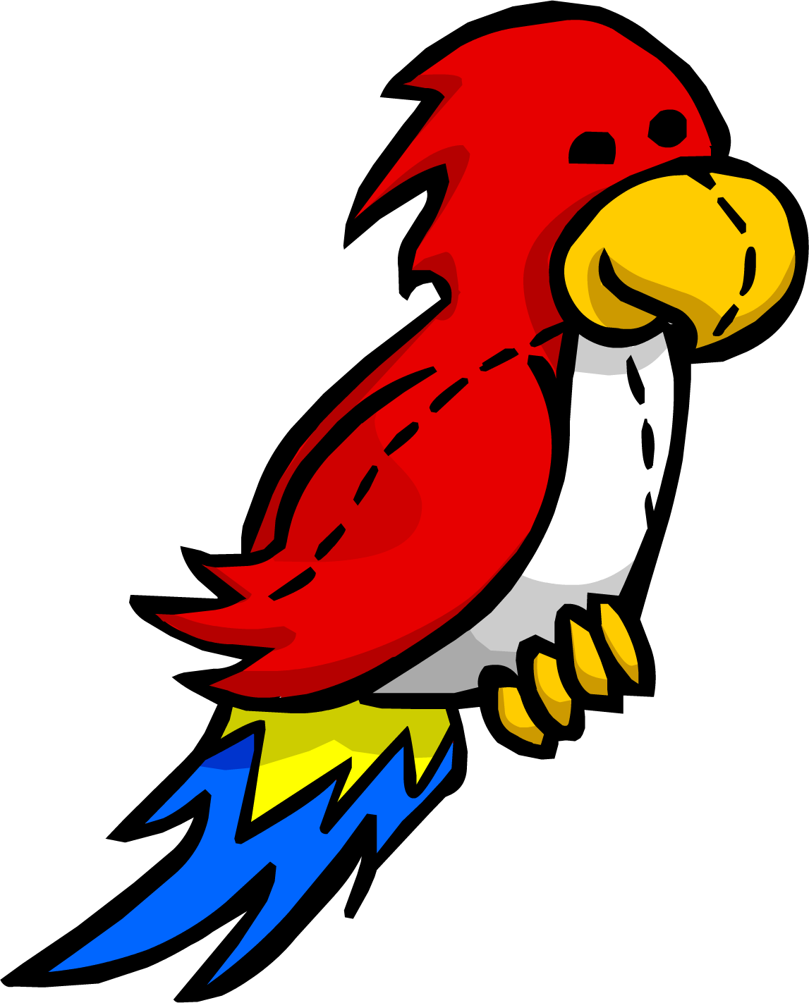 Parrot shoulder cartoon