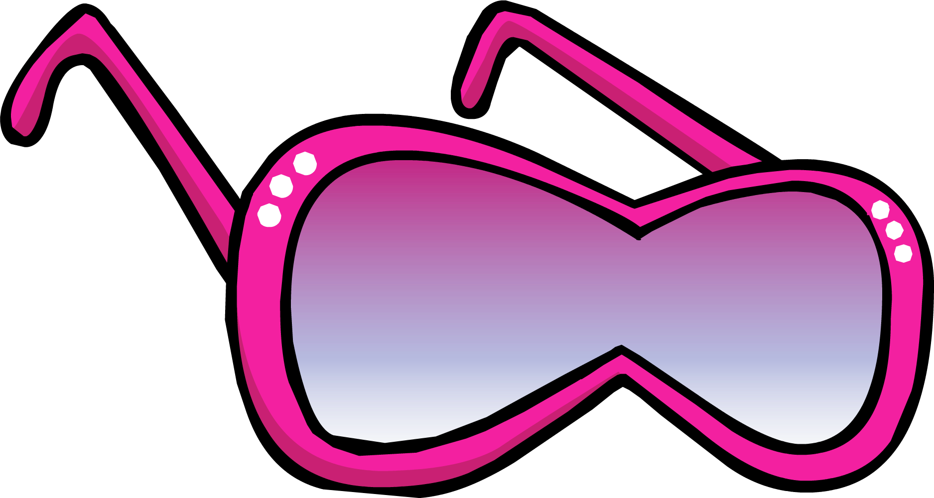 Clipart sunglasses diva. Pink shades club penguin