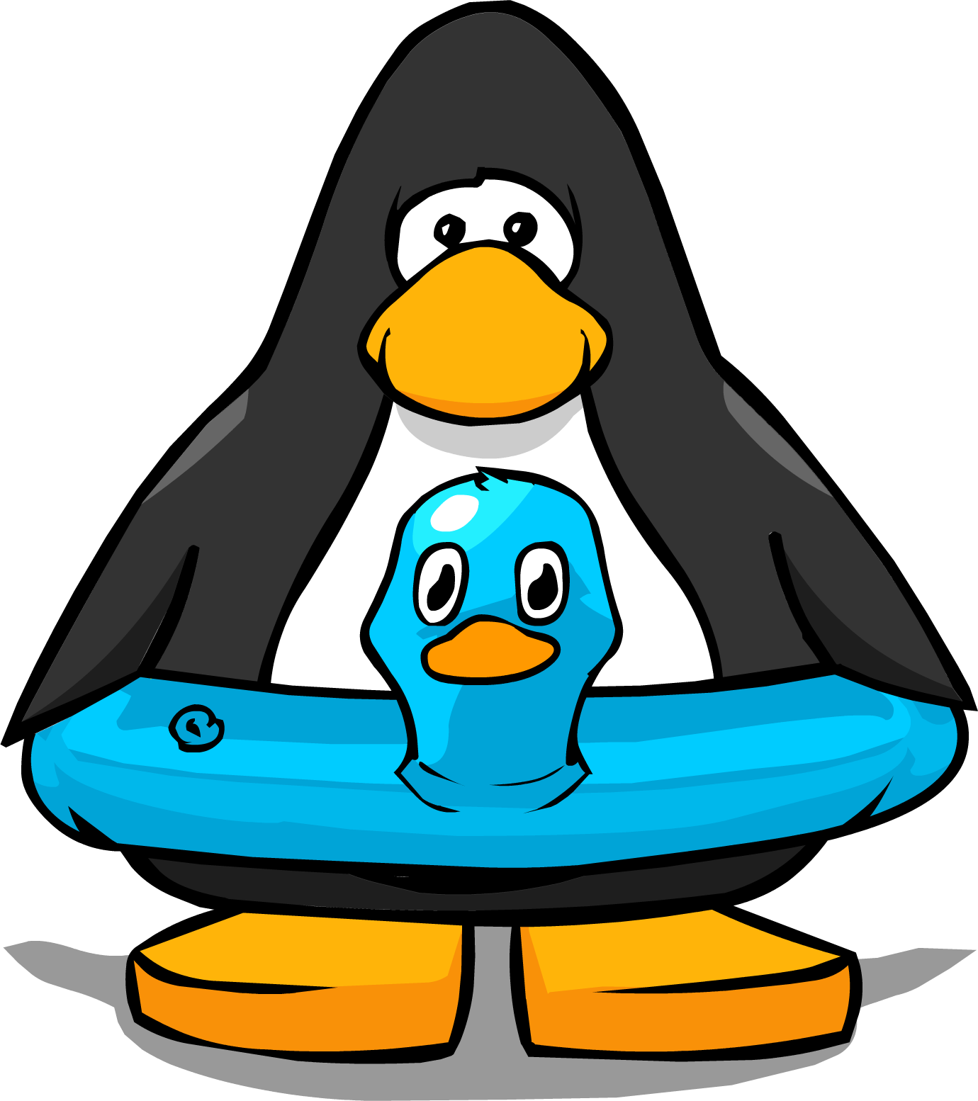 clipart penguin swimming