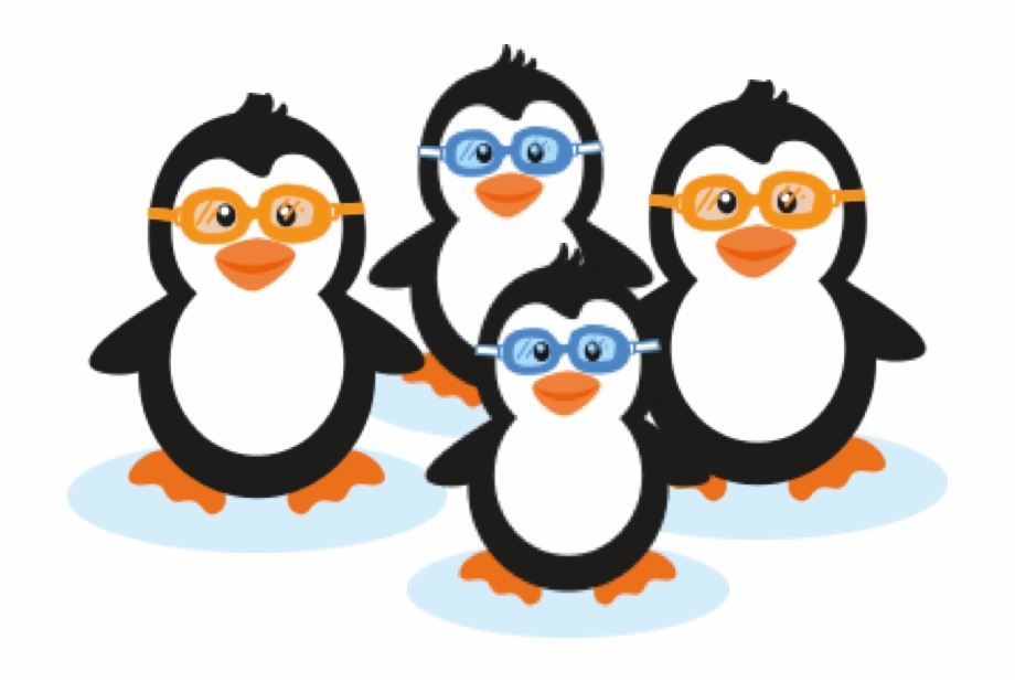 penguins clipart swimming