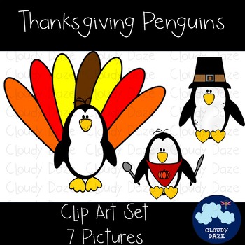 clipart penguin thanksgiving