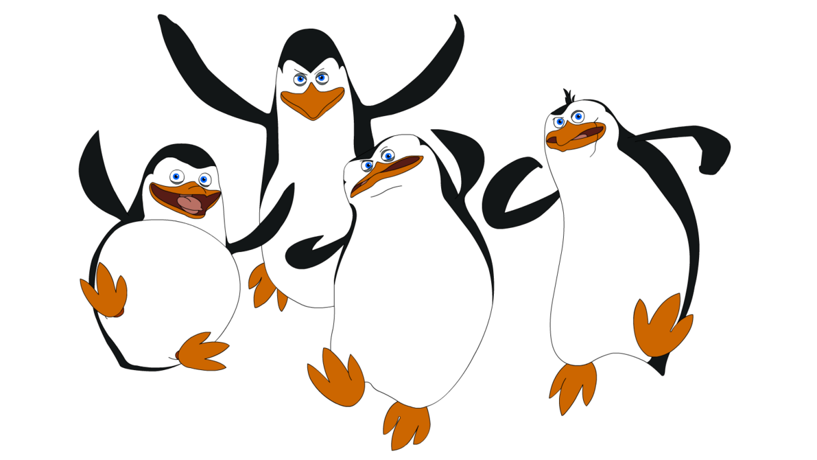 penguin clipart vector