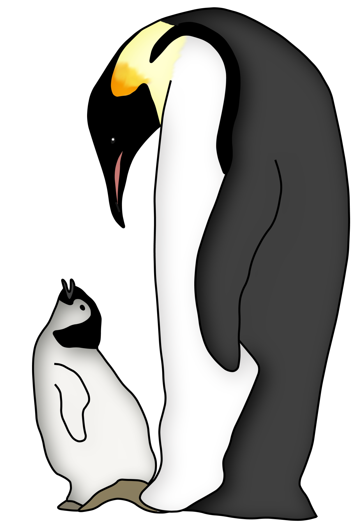 Penguins are peculiar and. Clipart penquin writing
