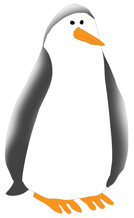 penguin clipart walking