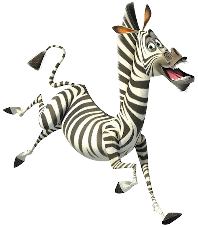 clipart zebra marty