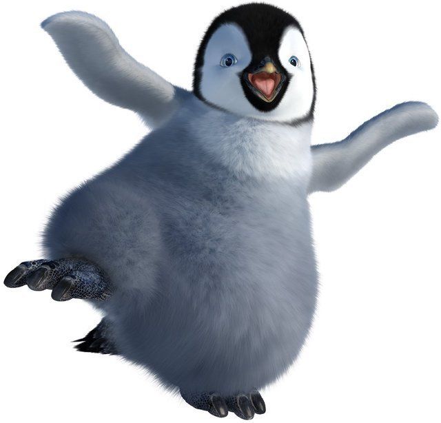 clipart penquin happy foot penguin