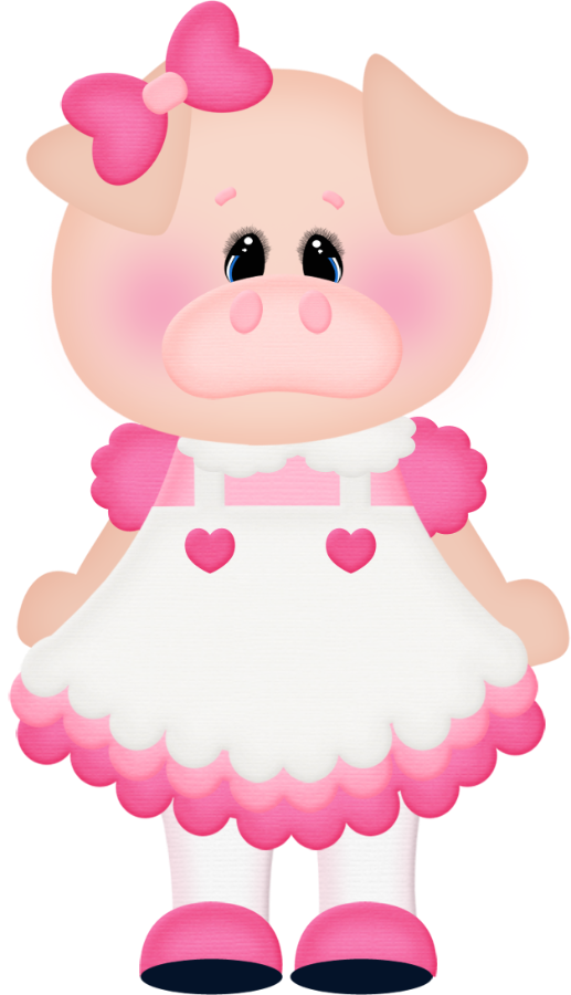 hog clipart pink thing