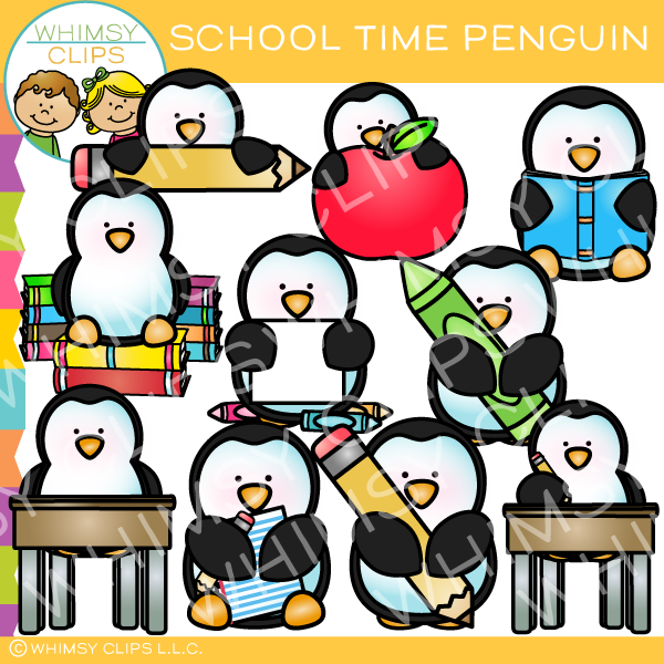penguins clipart school