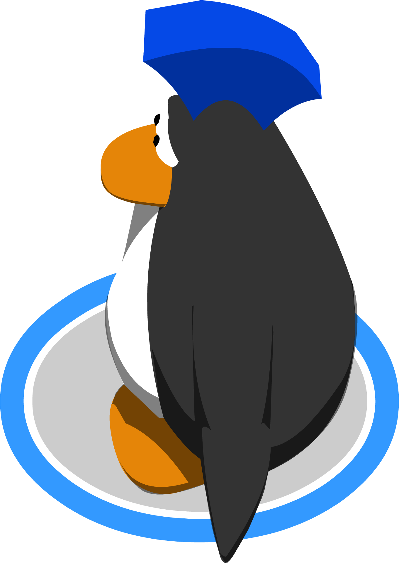 Image the spikester in. Clipart penquin side view