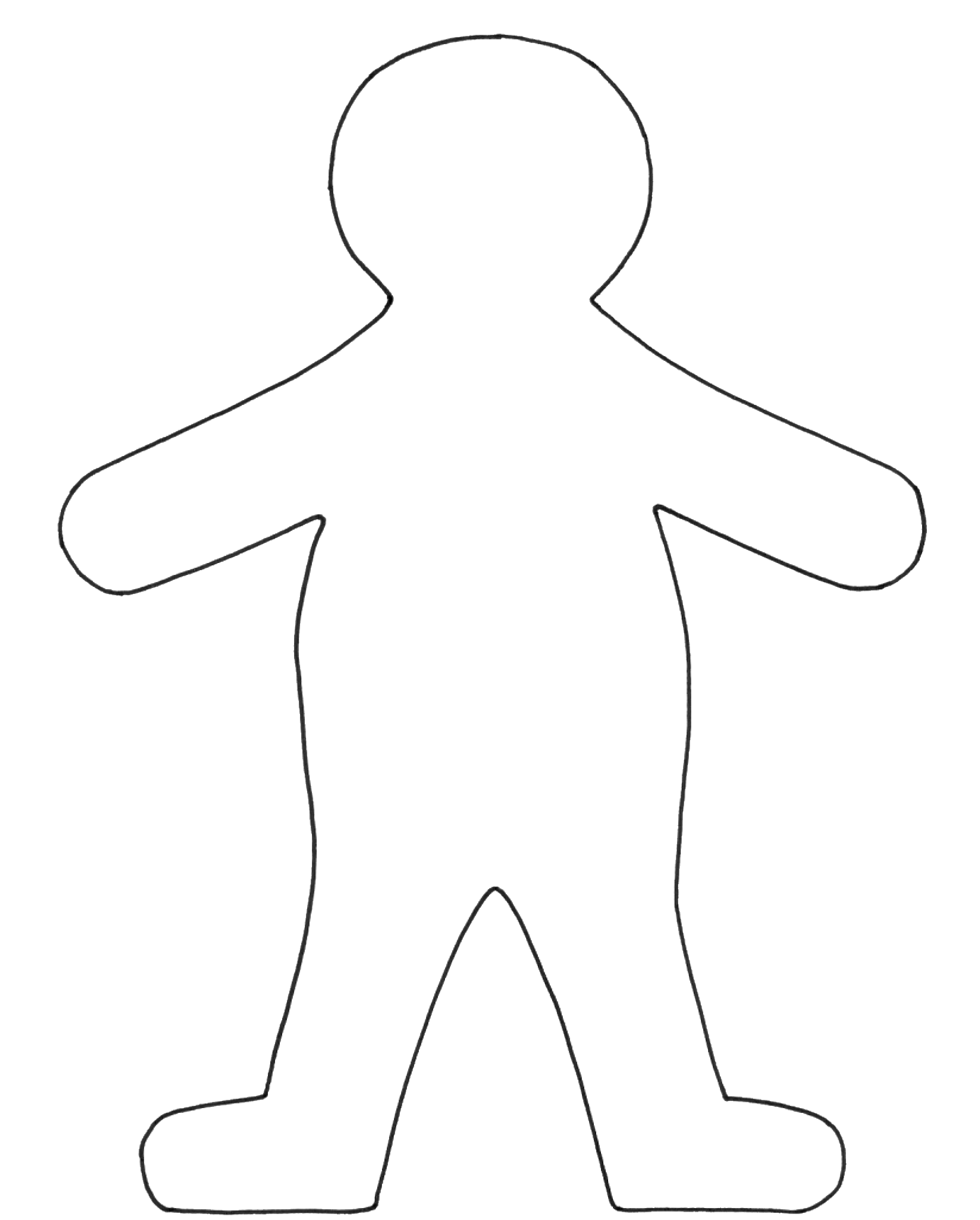 Humans clipart human outline. Person template