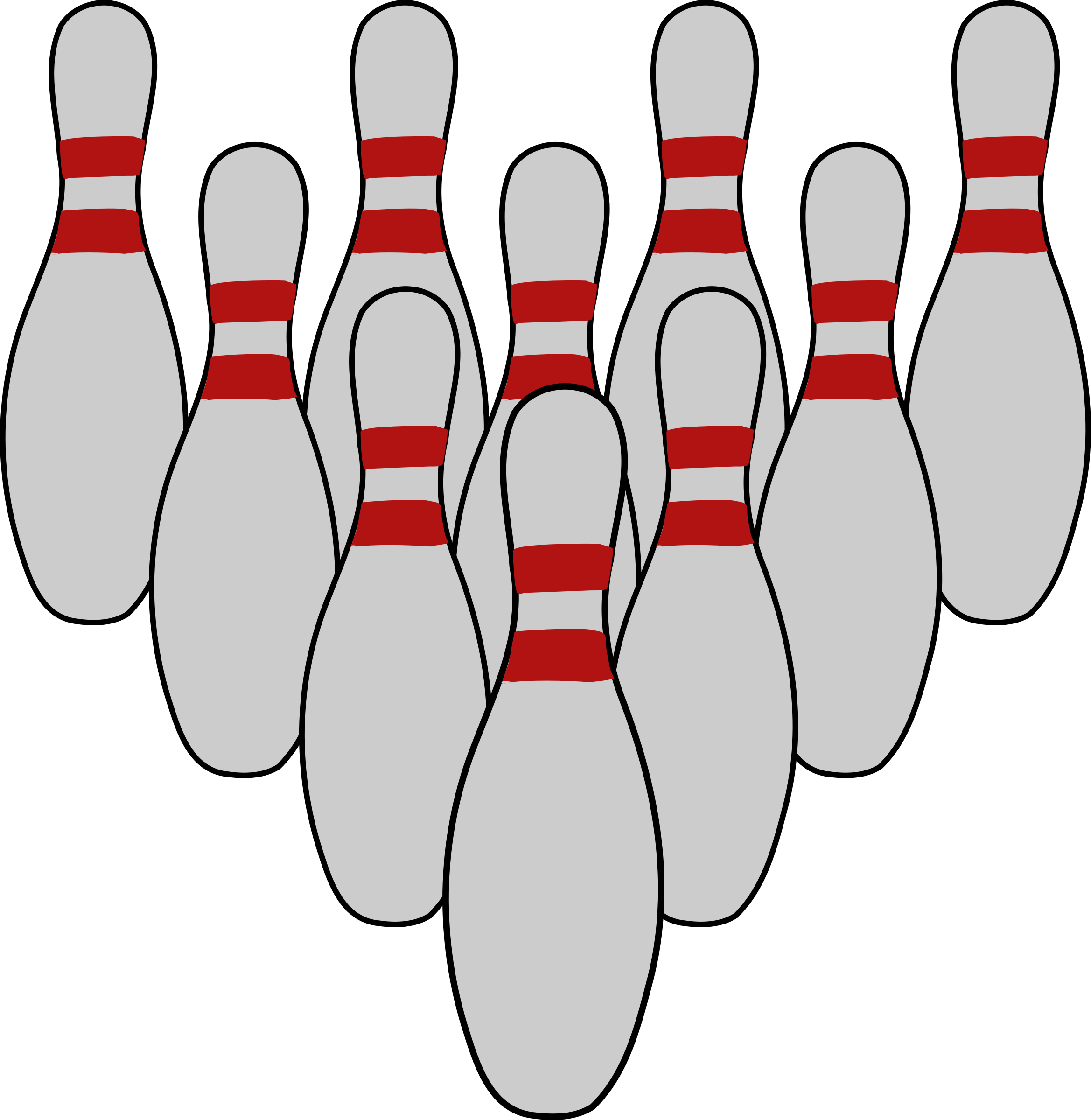 clipart people bowling