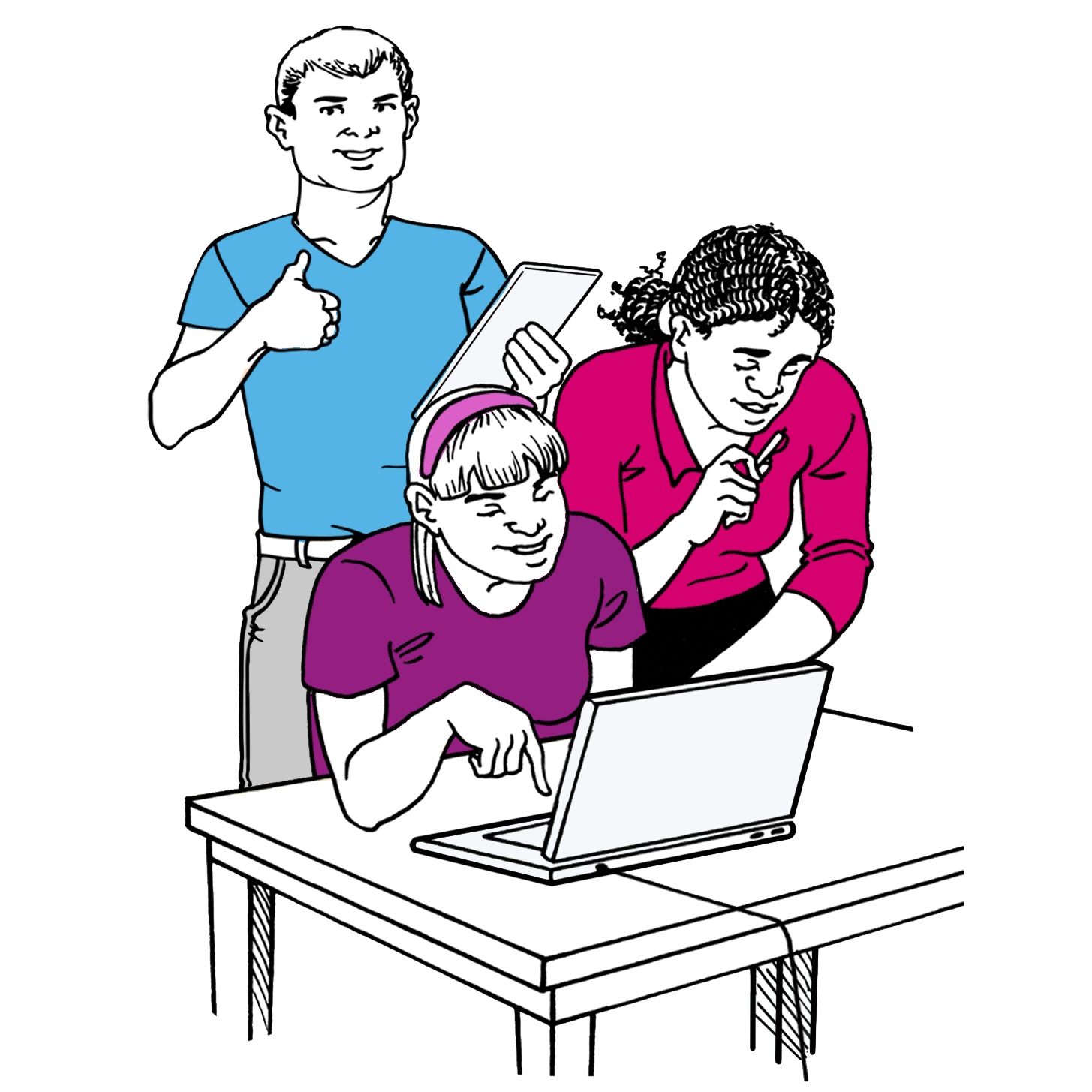 Change learning rights charity. People clipart disability