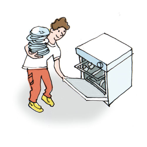 dish clipart load dishwasher