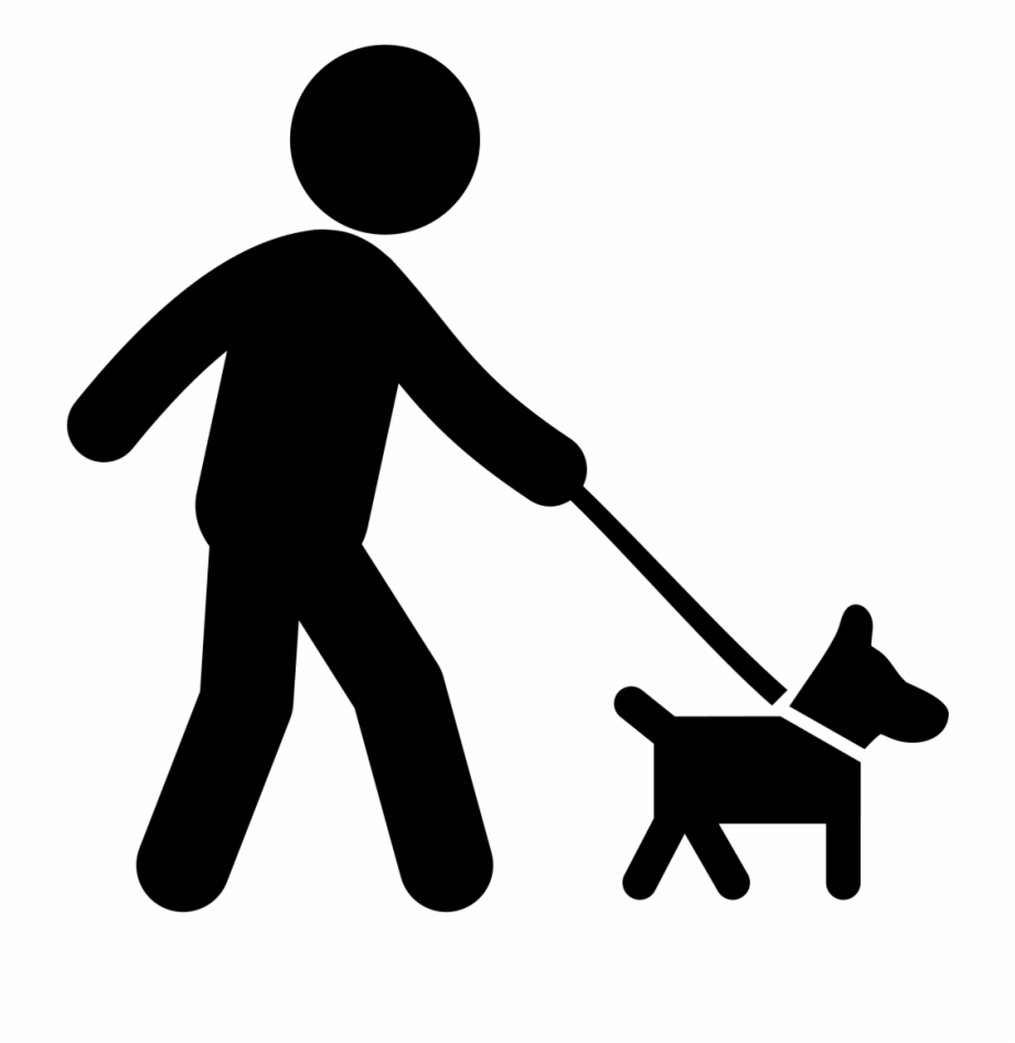 dogs clipart man