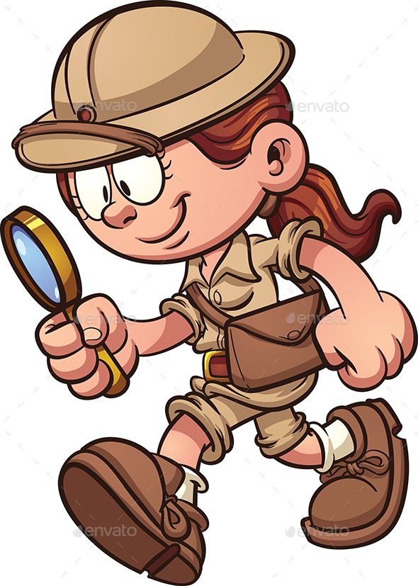 detective clipart explorer kid