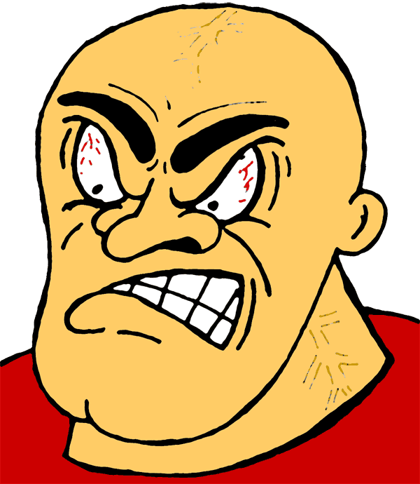 Angry person clip art. Yelling clipart rage