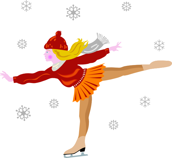 clipart people ice skating