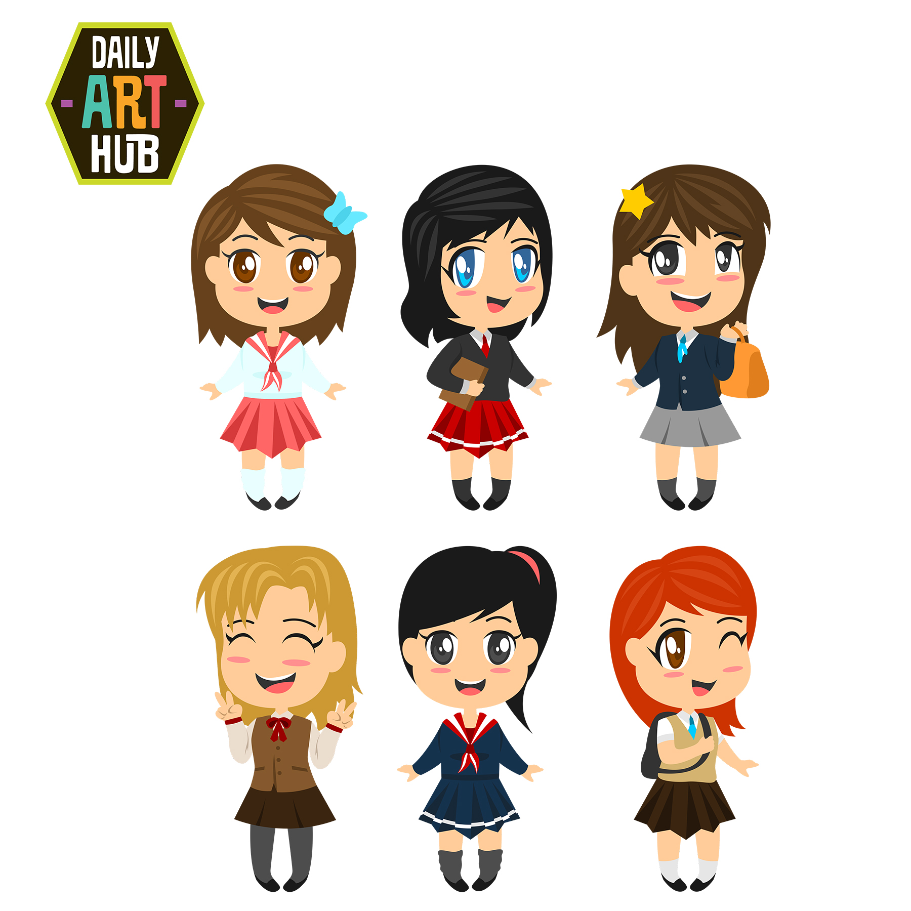 people clipart kawaii