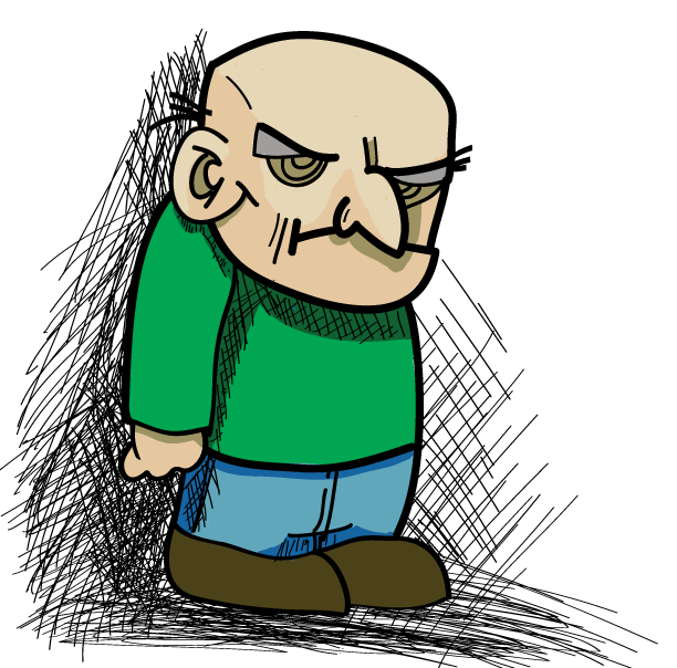 Person drawing at getdrawings. Old clipart cranky