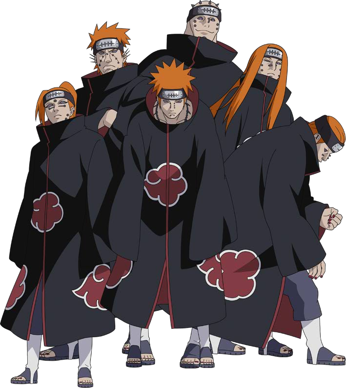 Six paths of pain. Youtube clipart naruto