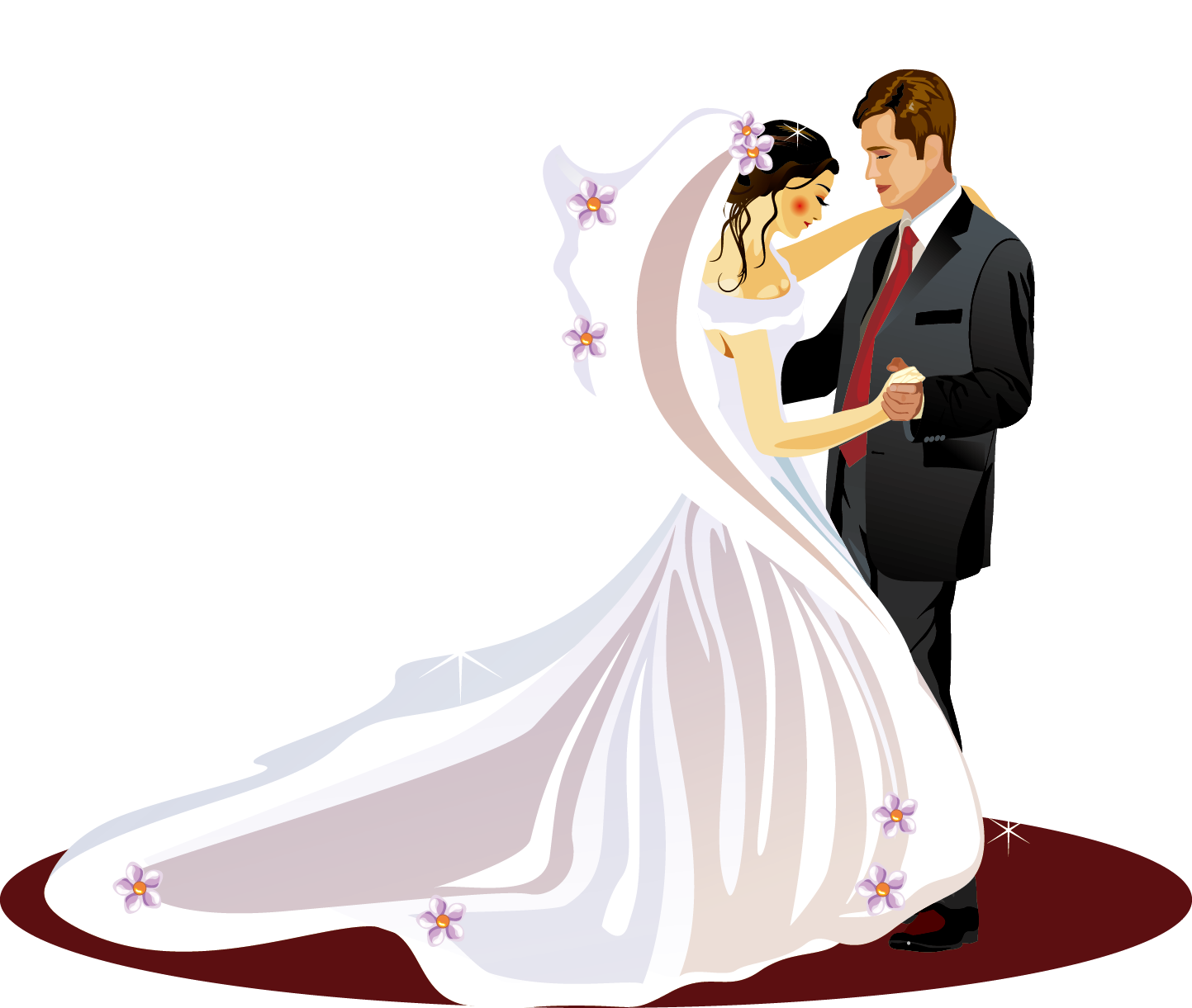 invitation clipart groom bride
