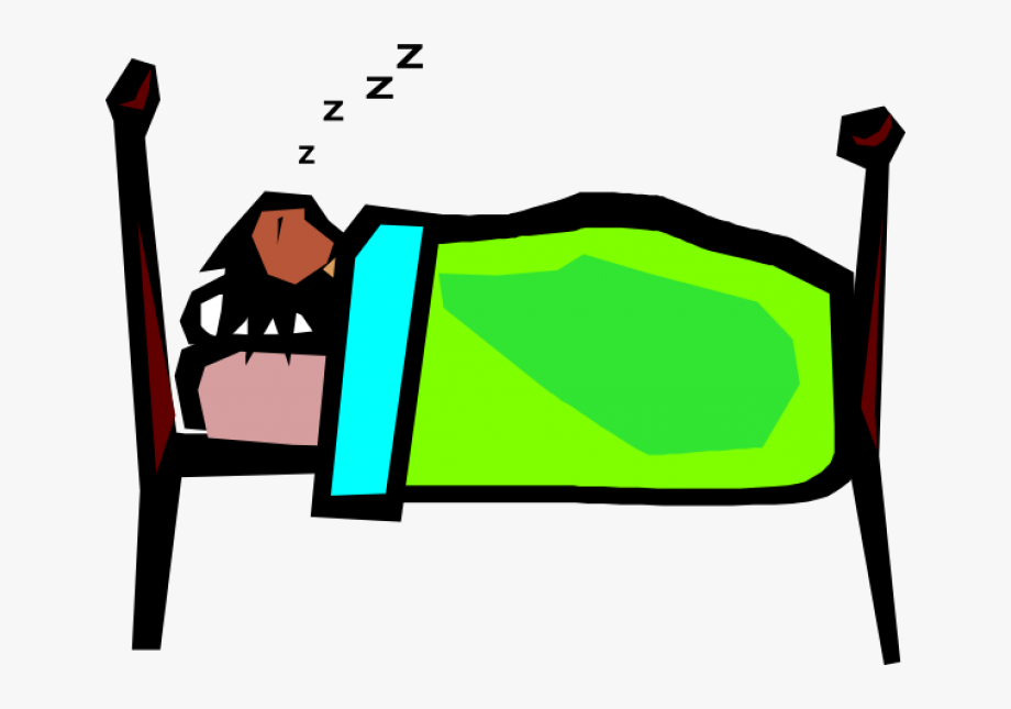 sleeping clipart bed