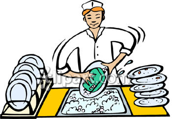clipart person dishwasher