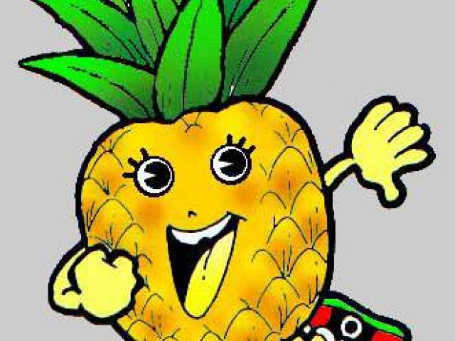 pineapple clipart person
