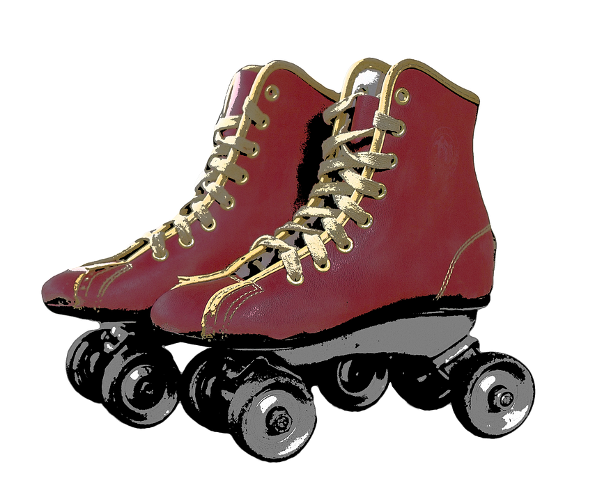 People clipart roller skating. 
