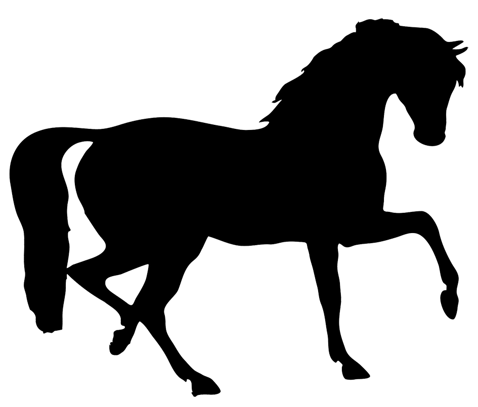 clipart horse shadow