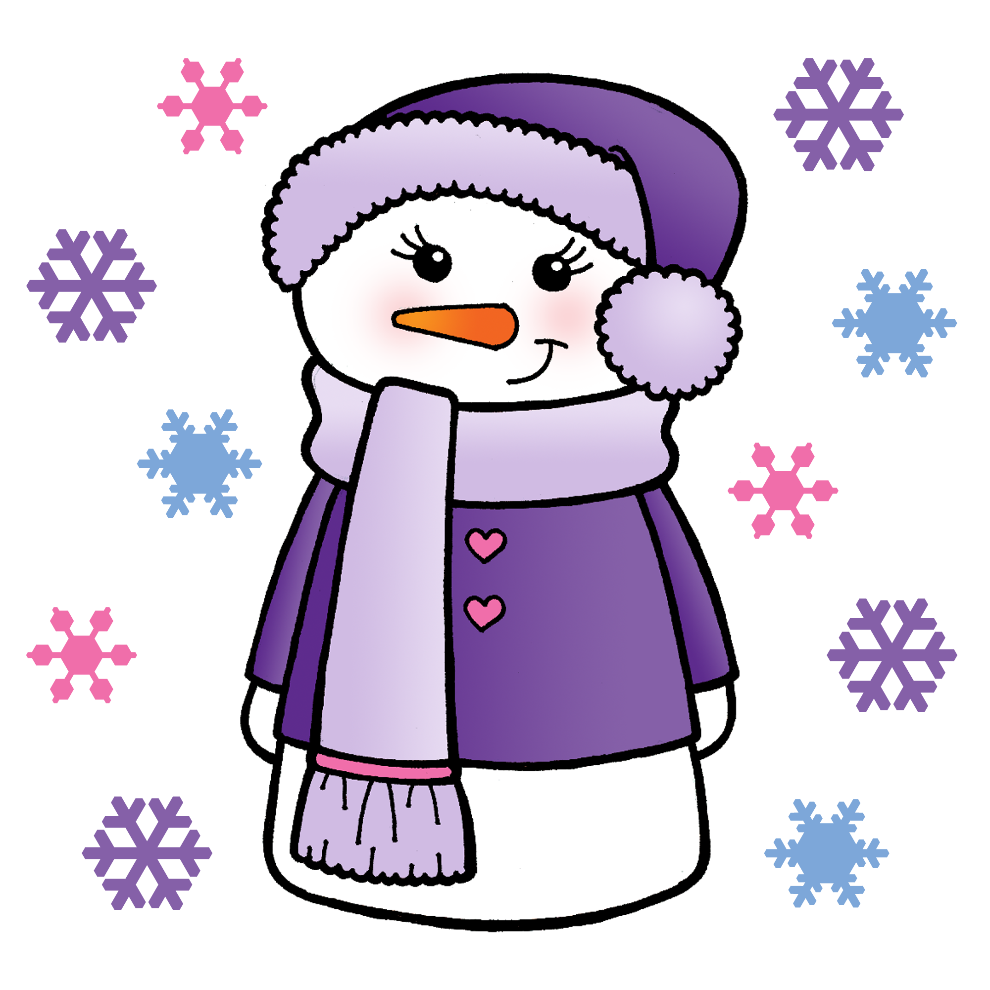 Free images all the. Clipart snow person