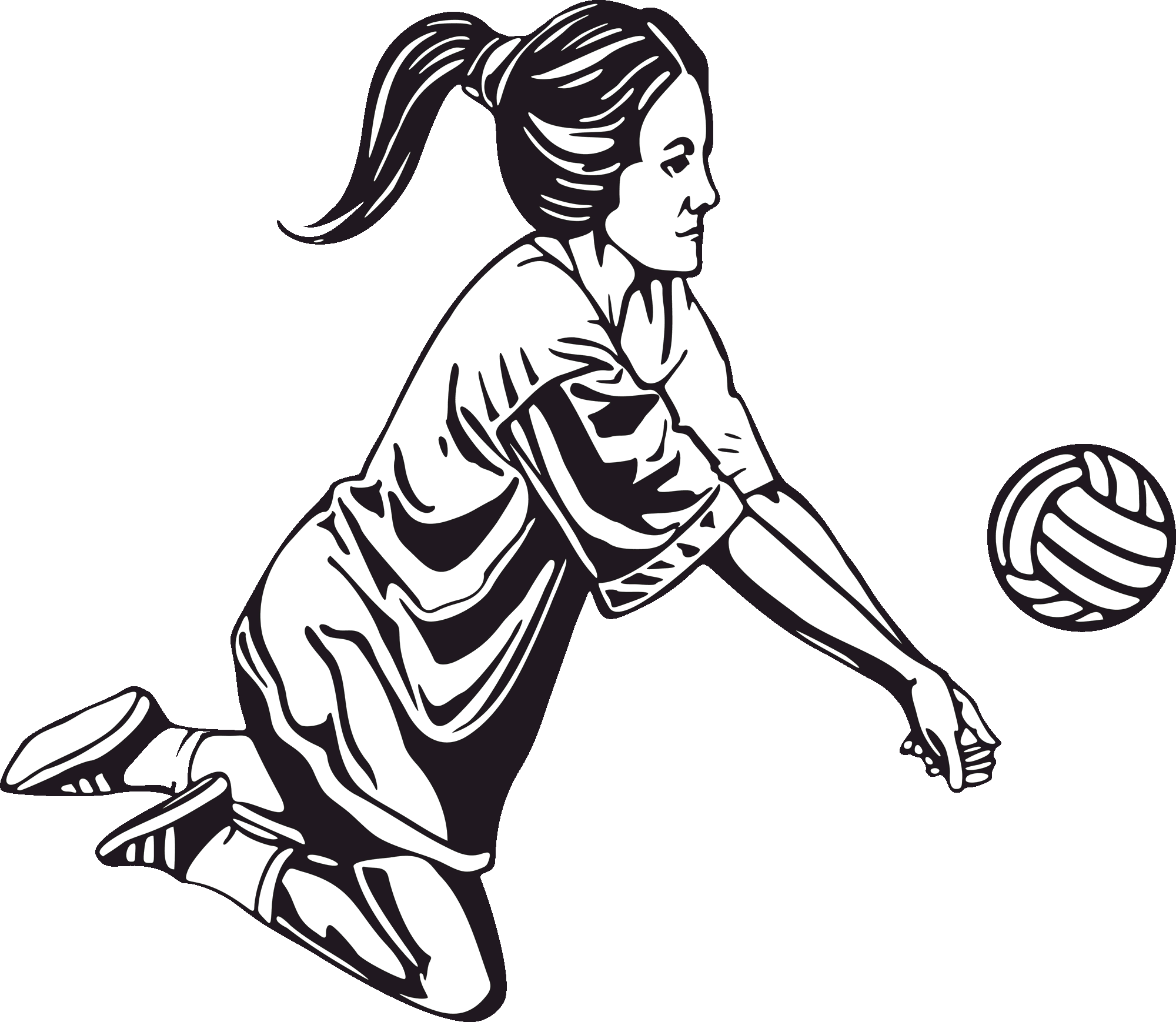 Clipart volleyball person. Southington sports depaolo girls