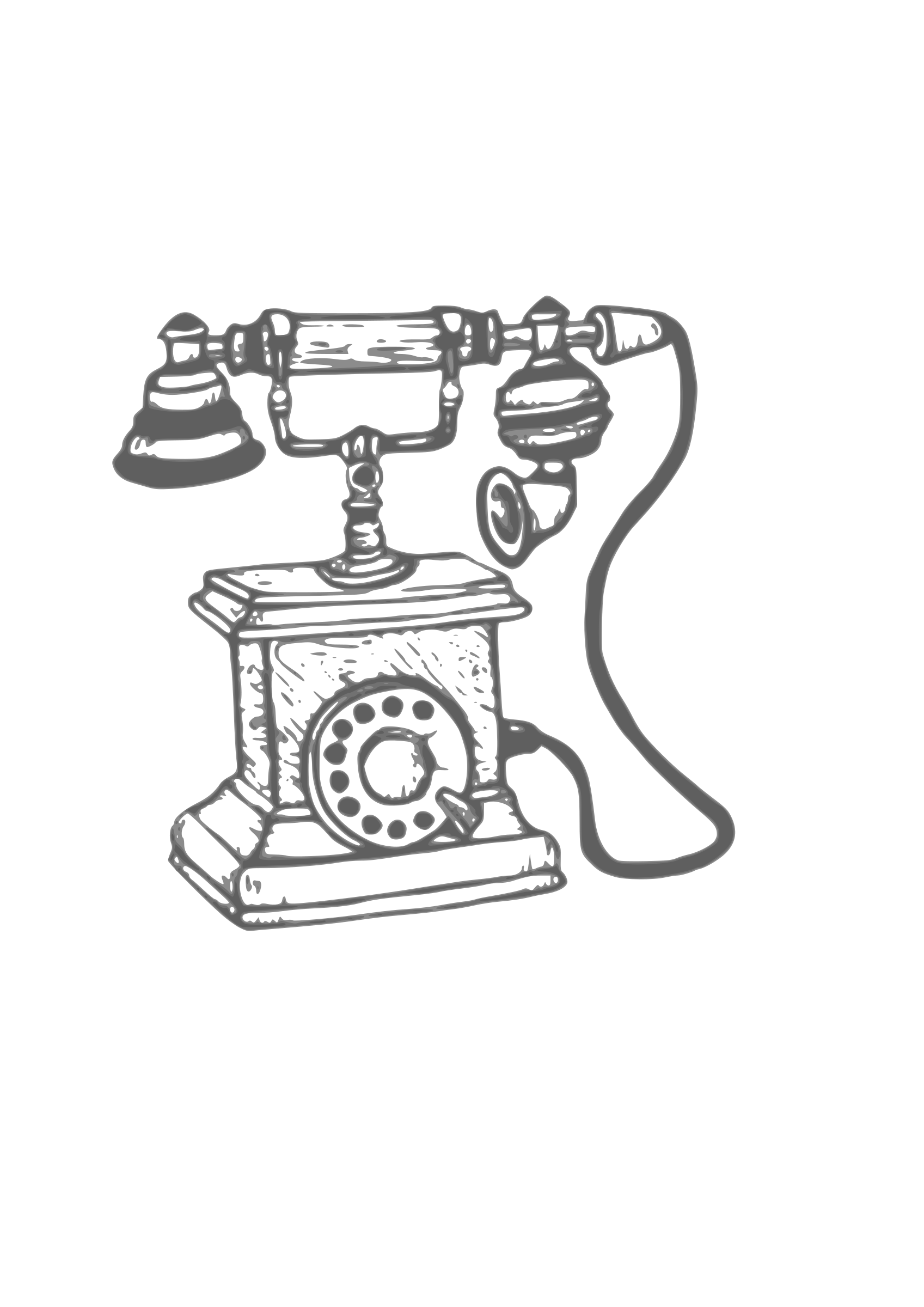 Telephone clipart line drawing. Old phone big image