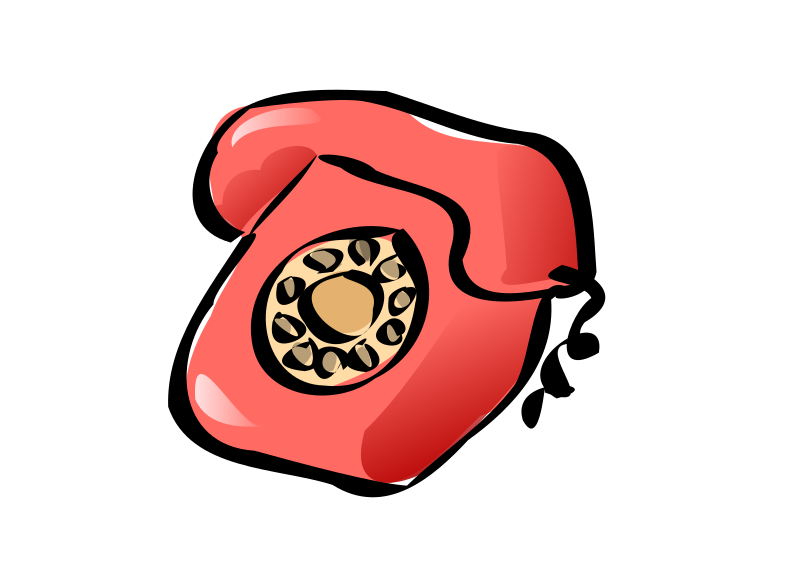 clipart phone cartoon telephone