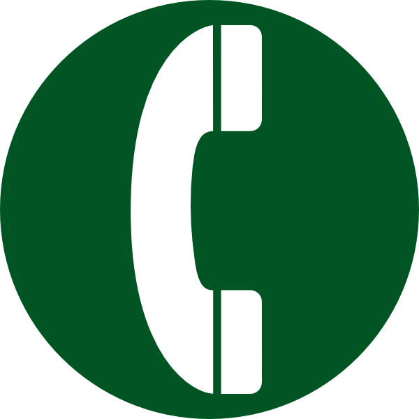 phone clipart circle