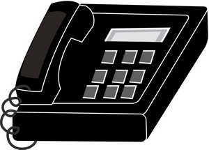 clipart telephone desk phone