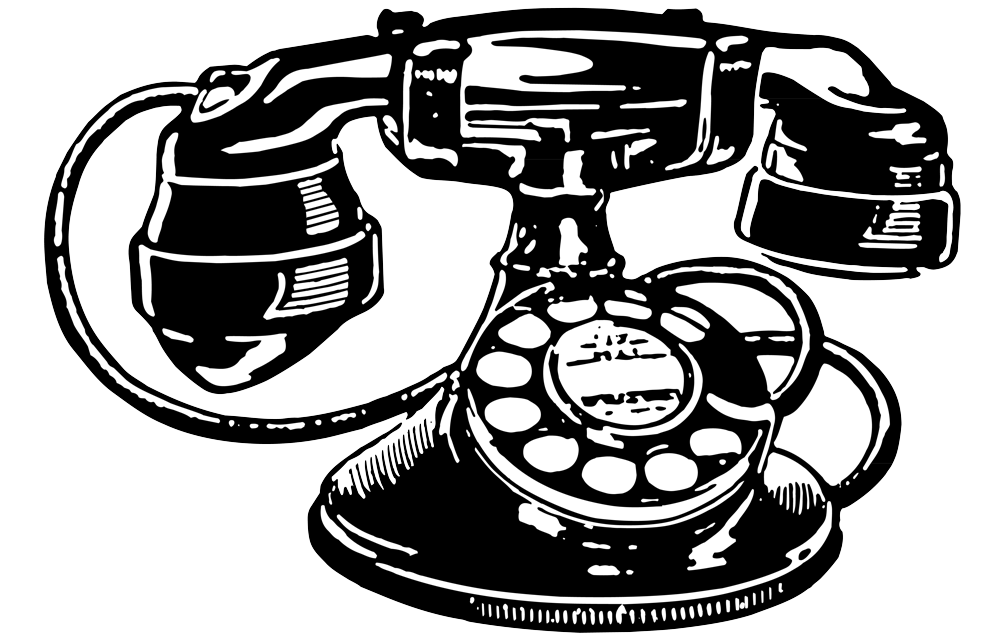 clipart telephone draw