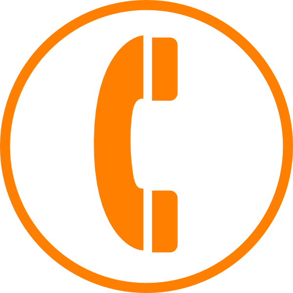 Telephone clipart phone orange. Contact clip art at