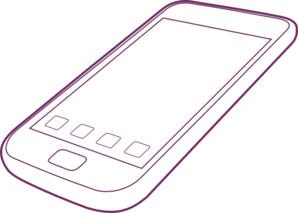 phone clipart outline